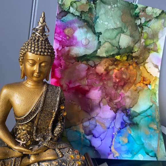 Original Alcohol Ink Art by me. - Picture 4 of 8